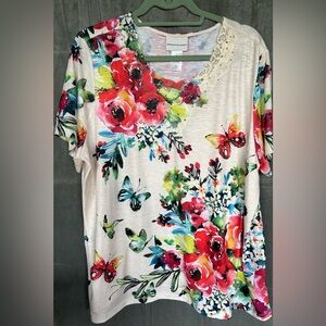 Alfred Dunner XL short sleeve blouse.